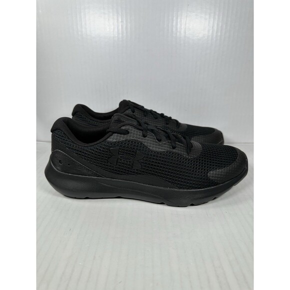 Size 10 Under Armour Mens UA Surge 3 Black Running Shoes Cross Training NEW main image 8
